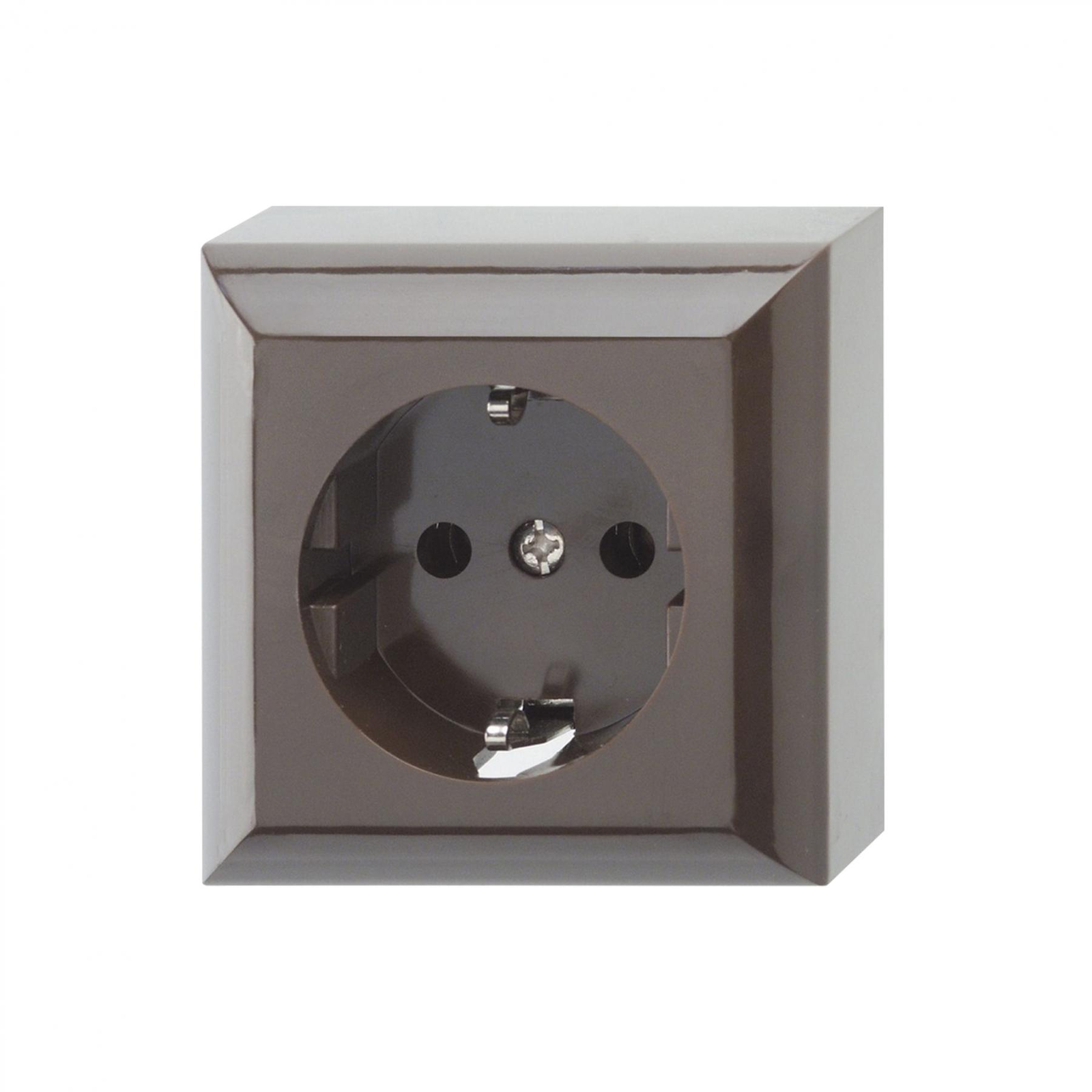 GAO 0510056777 Business Line 1 férőhelyes Fali aljzat - Barna (0510056777)