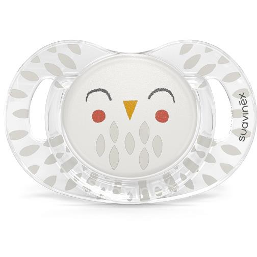 Suavinex Bonhomia, anatómiai, 18 hónapos kortól, bagoly, fehér (8426420079198)