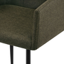 Комплект Трапезен Стол vidaXL, 52 x 59,5 x 93 сm, Плат, 14.09 kg, Кафяв, 2 бр