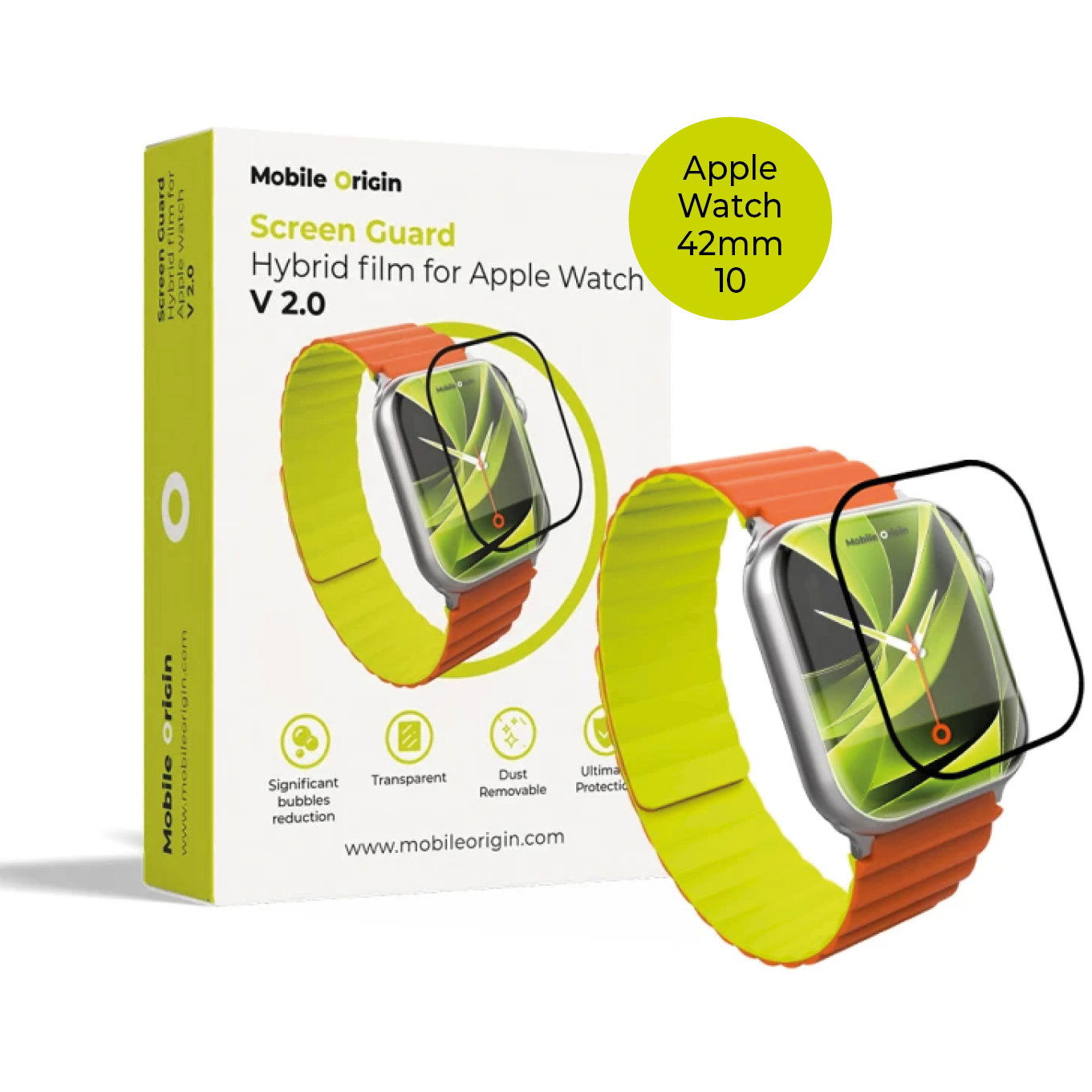 Mobile Origin Screen Guard Hybrid Film Apple Watch 11/10 védőfólia - 42 mm (SGA-AW42)