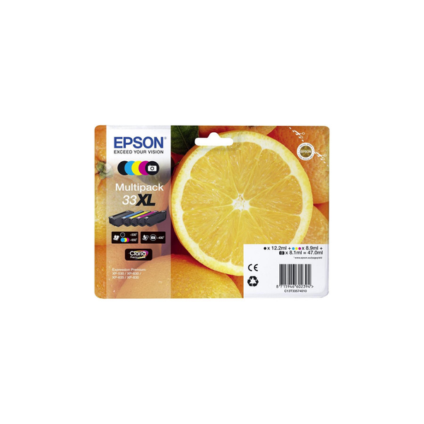 Epson Oranges C13T33574011 blækpatron 1 stk Original Højt (XL) udbytte Sort, Foto sort, Blå, Magenta, Gul