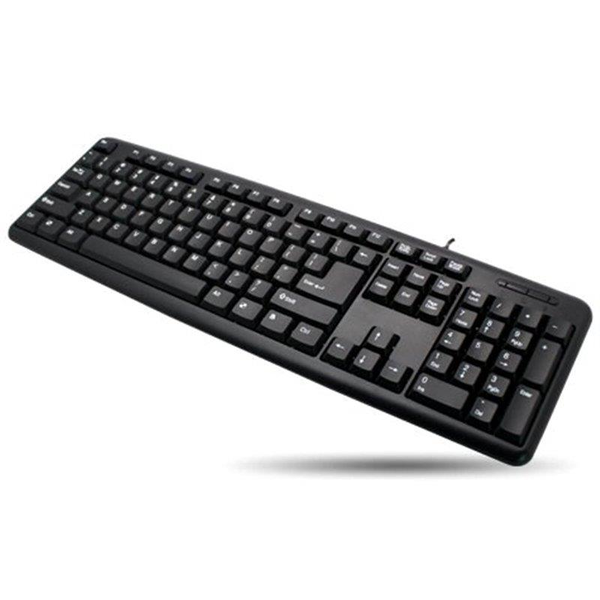 Techly IDATA 955-UBK-AM tastatur Universel USB US engelsk Sort