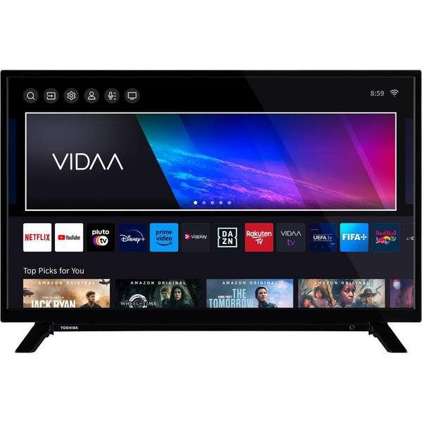 Телевизор Toshiba 32WV2363DG, 1366x768 HD Ready, 32 inch, 81 см, LED, Smart, VIDAA, VESA 75х75, Черен