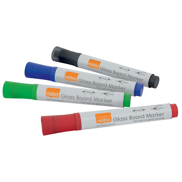 Маркери, Nobo Glass, 4 различни цвята