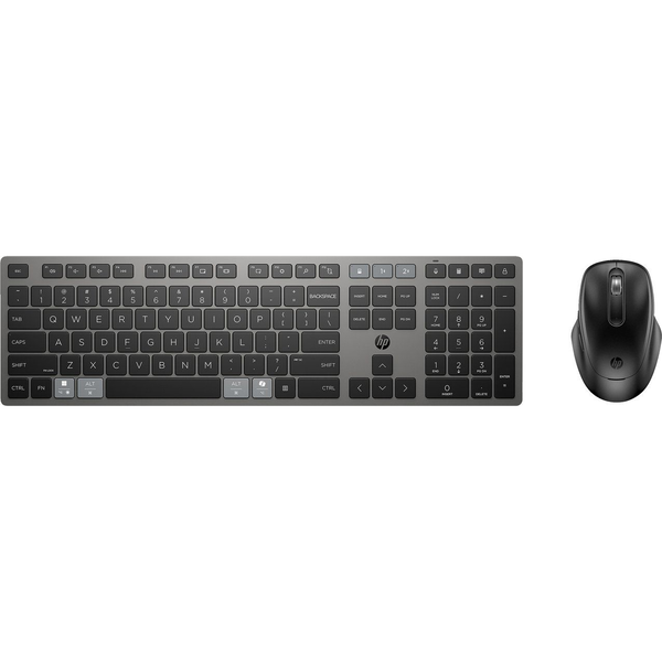 HP 720 Multi-Device Rechargeable Wireless Keyboard and Mouse Combo toetsenbord Inclusief muis Thuis USB + Bluetooth Zwart