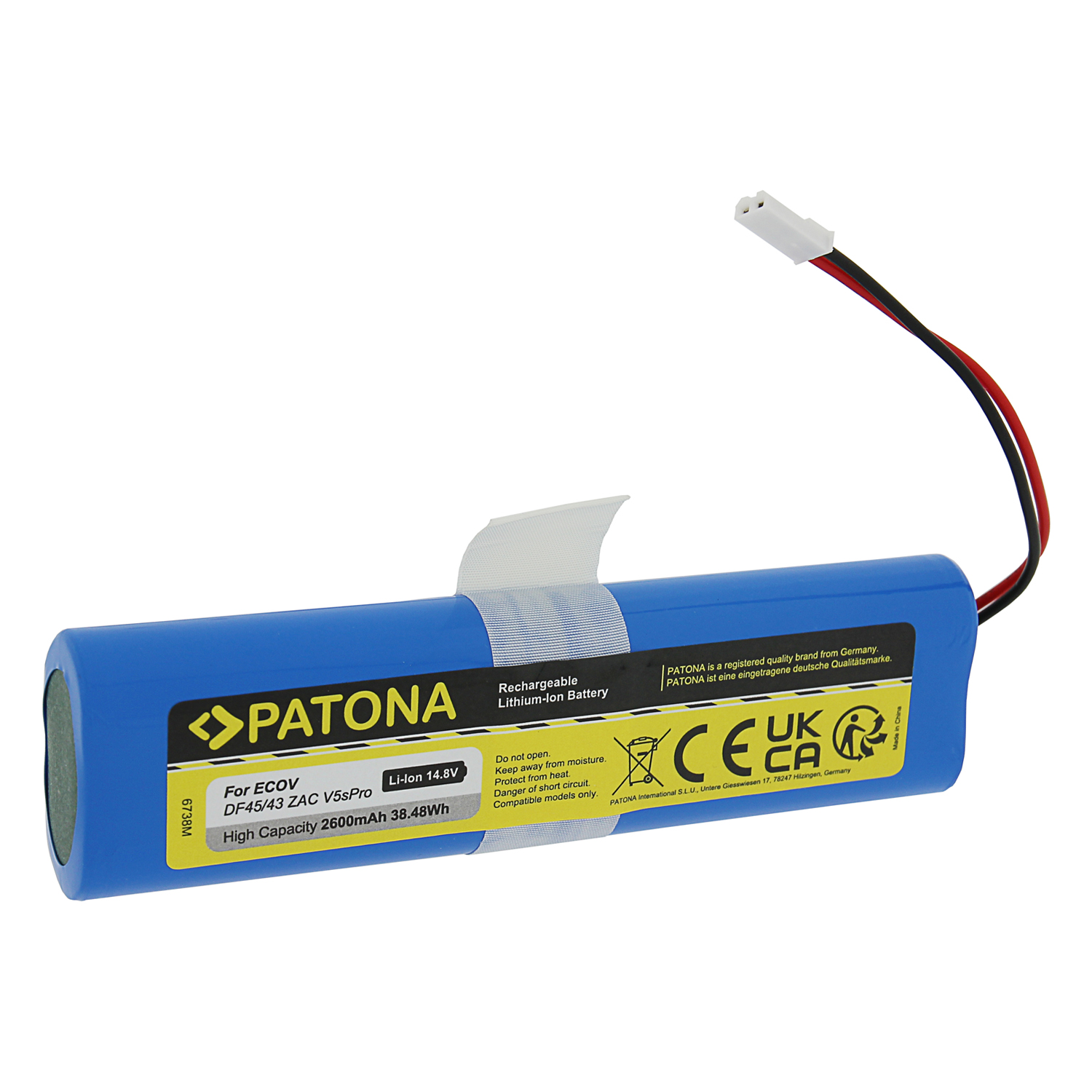 Patona PT6738 Ecovacs Deebot DF45 / iLife V50 / V5s / V8s Robotporszívó akkumulátor 2600mAh, Li-lon 14,8V (PT6738)