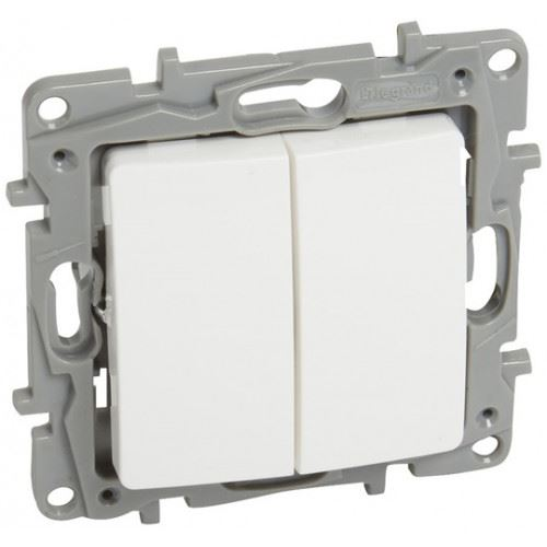 Legrand Niloé kettős váltókapcsoló fehér (764502) (leg764502)