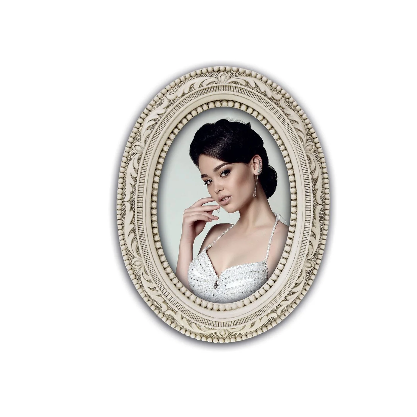 ZEP EH3657 13x18 Barokk ovális képkeret - Bézs (EH3657)