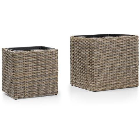 NOELA HAREN Virágcserép 2 db 45 cm + 37 cm (20060)