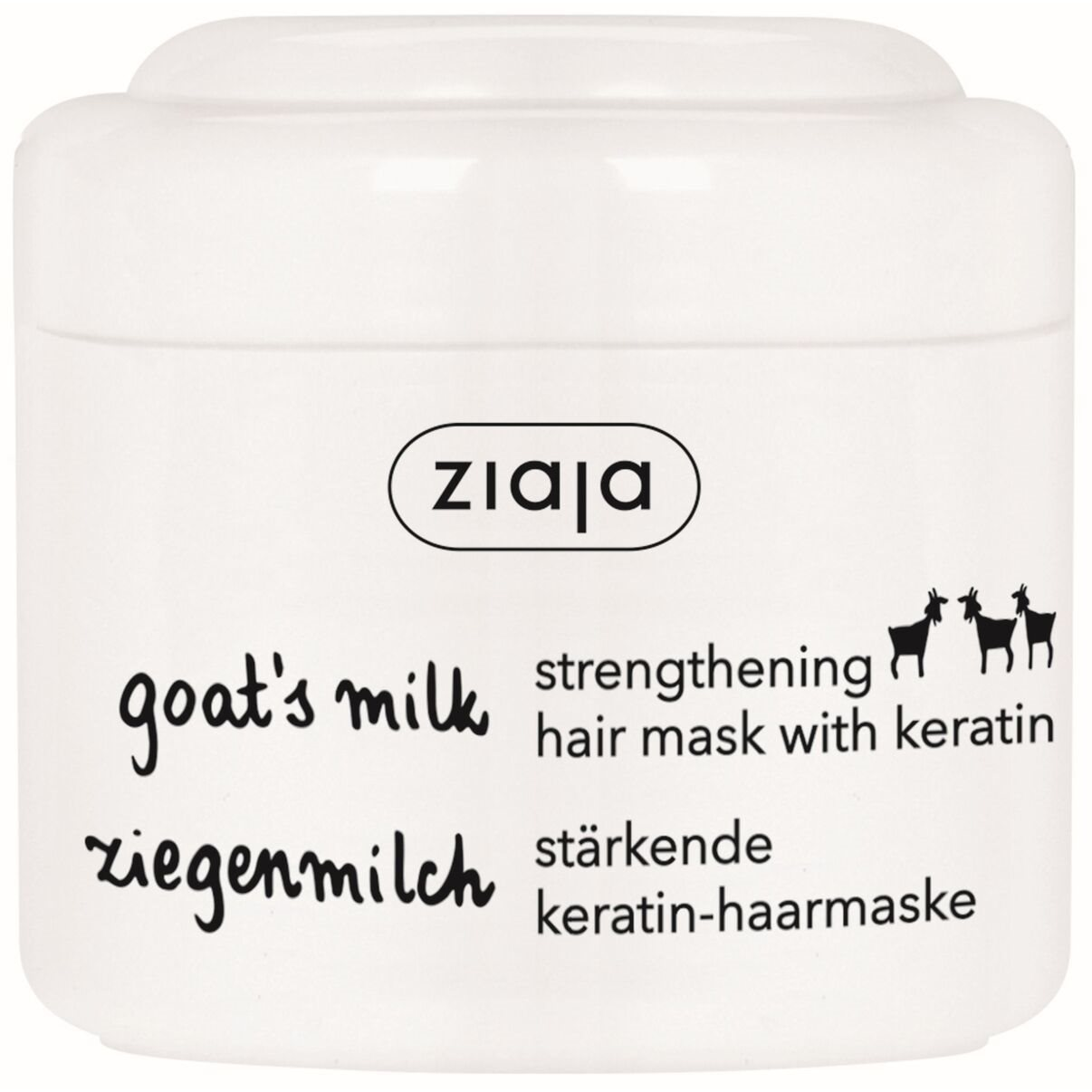 ZIAJA kecsketejes hajmaszk 200 ml (5901887035435)