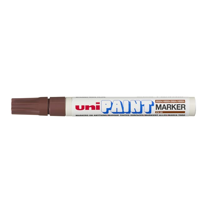 Uni PX-20 2.2-2.8mm Lakkmarker - Barna (PX-20(L) BROWN(EU))