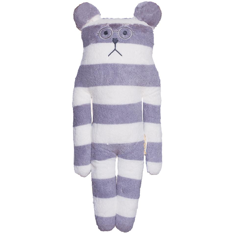 SCANquilt FRIEND CRAFTHOLIC Sloth plüss - S, fehér-szürke csíkos (31962)