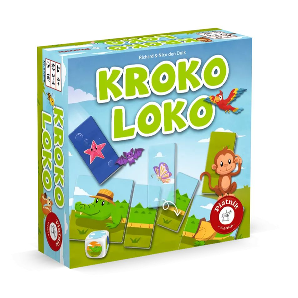 Piatnik Kroko Loko memória és kockajáték 4+ éveseknek