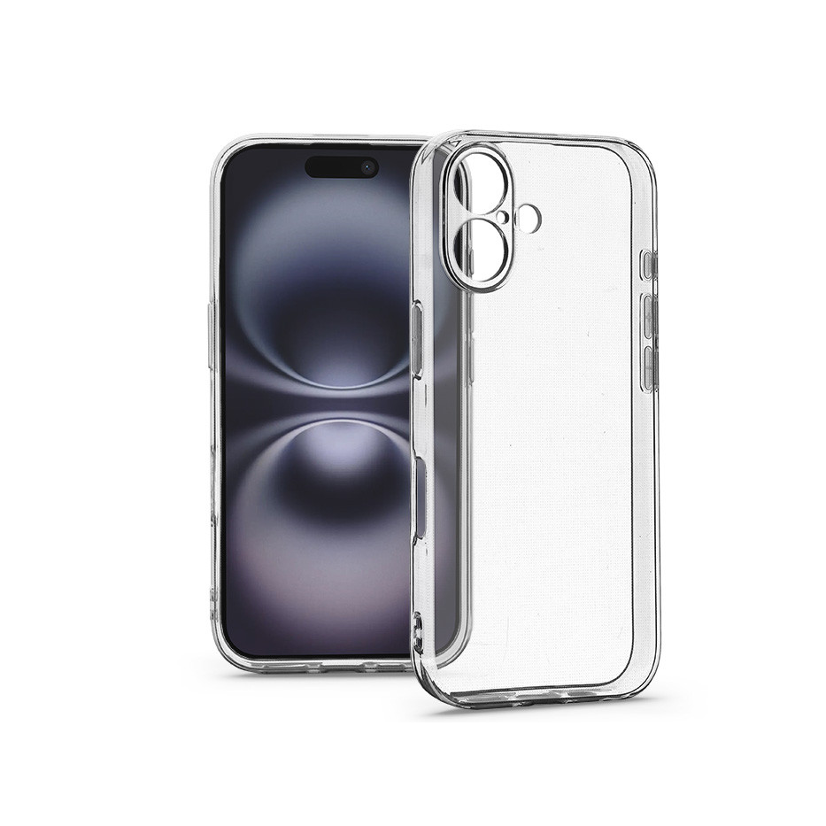 Haffner Clear Case szilikon tok - Apple iPhone 16 - átlátszó (HF304880)