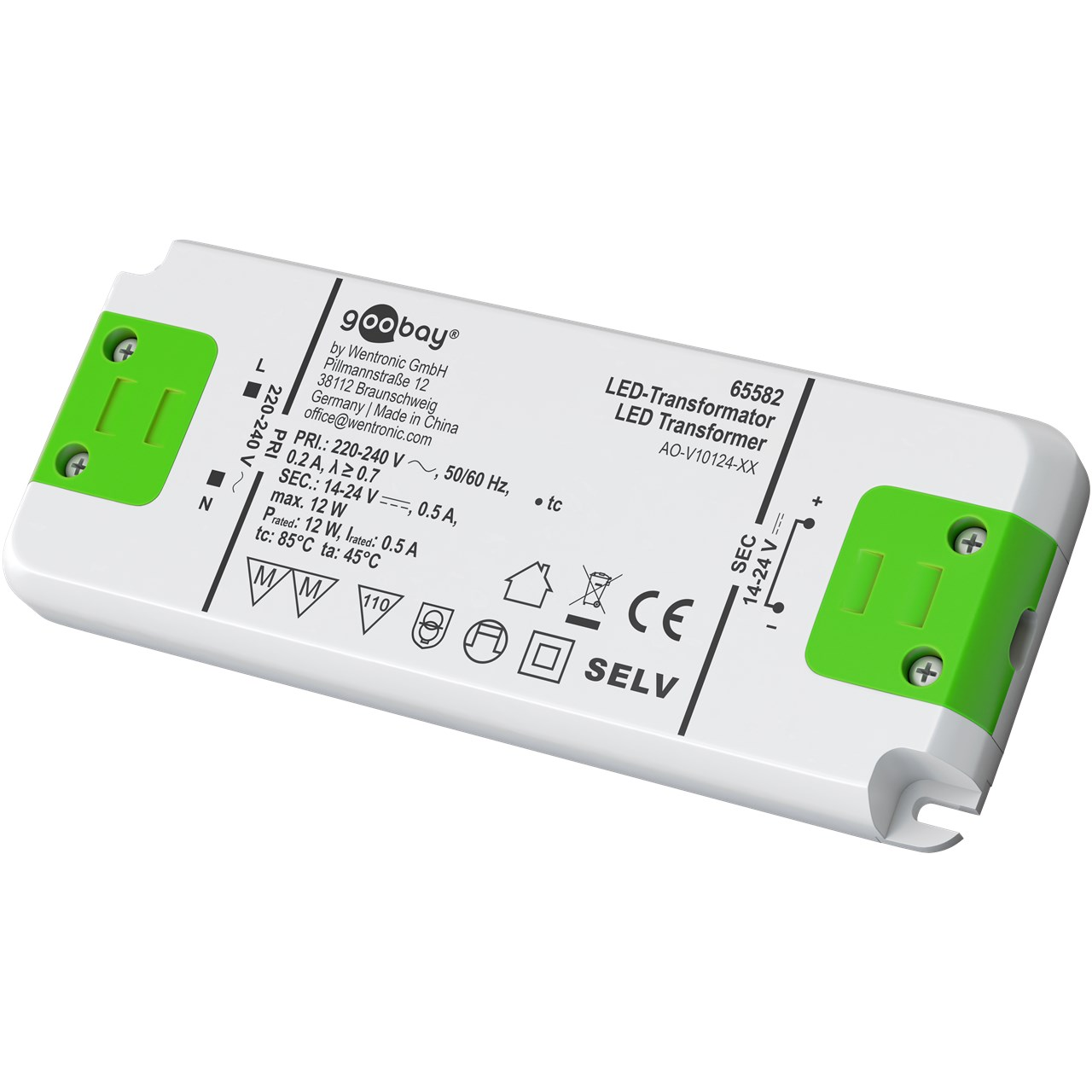 Goobay 12W LED tápegység (65582) (65582)