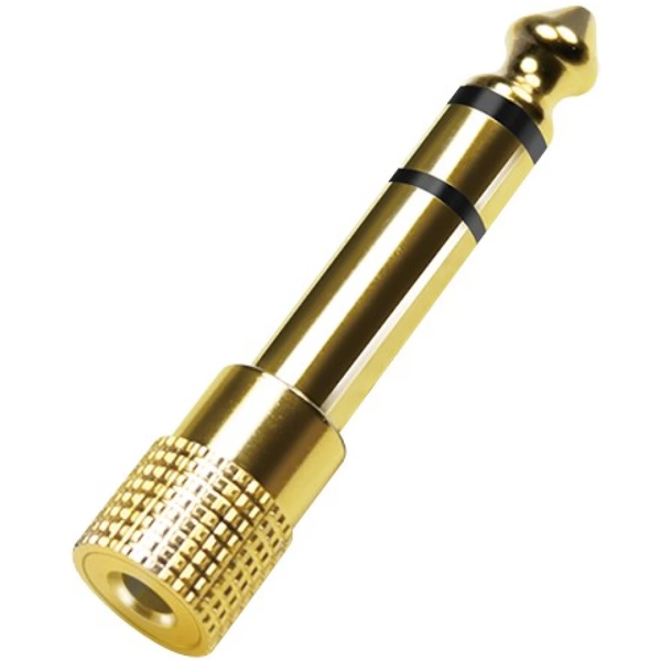 Logilink Audio-Adapter,6,35 mm 3-Pin/M zu 3,5 mm 3-Pin/F,Zi.