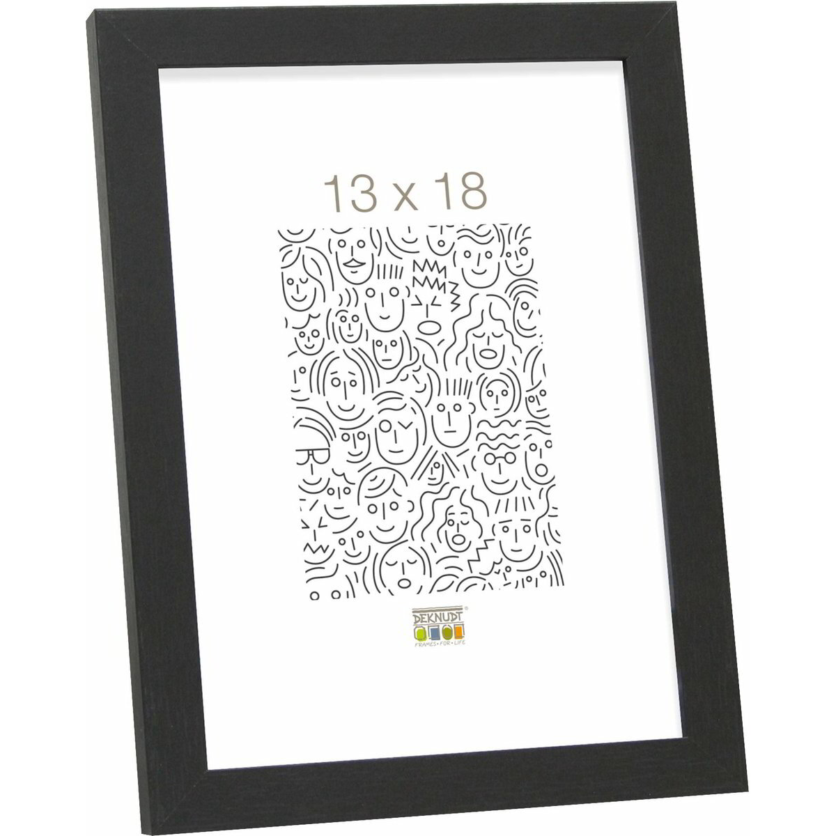 Deknudt S44CF2 15x20 Képkeret - Fekete (S44CF2 13X18)