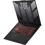 ASUS TUF Gaming A17 FA707NV-HX051W AMD Ryzen™ 5 7535HS Laptop 43,9 cm (17.3") Full HD 16 GB DDR5-SDRAM 1 TB SSD NVIDIA GeForce RTX 4060 Wi-Fi 6 (802.11ax) Windows 11 Home Fekete, Szürke