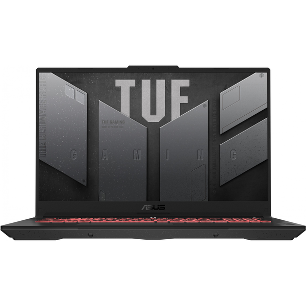 ASUS TUF Gaming A17 FA707NV-HX051W AMD Ryzen™ 5 7535HS Laptop 43,9 cm (17.3") Full HD 16 GB DDR5-SDRAM 1 TB SSD NVIDIA GeForce RTX 4060 Wi-Fi 6 (802.11ax) Windows 11 Home Fekete, Szürke