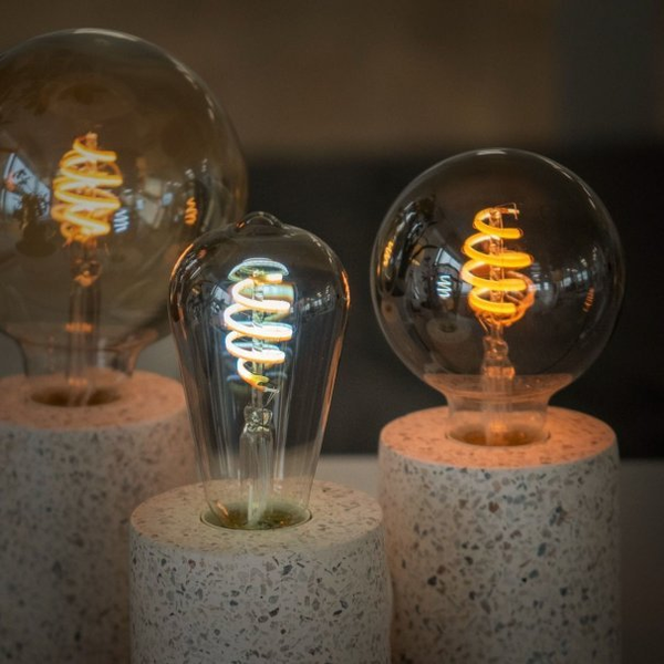 Hombli smarte Filament Glühbirne, G95, E27, CCT, Smokey