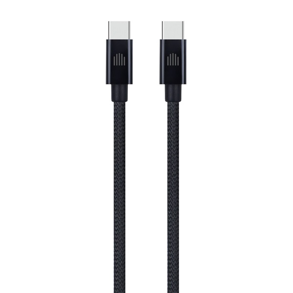 Dviced DV120010 1,25m Type-C fekete szőtt borítású adat- és töltőkábel (DV120010)
