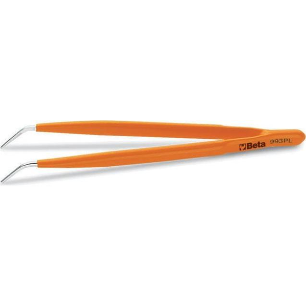 BETA CURVED COATED TWEEZERS 150mm 993PL
