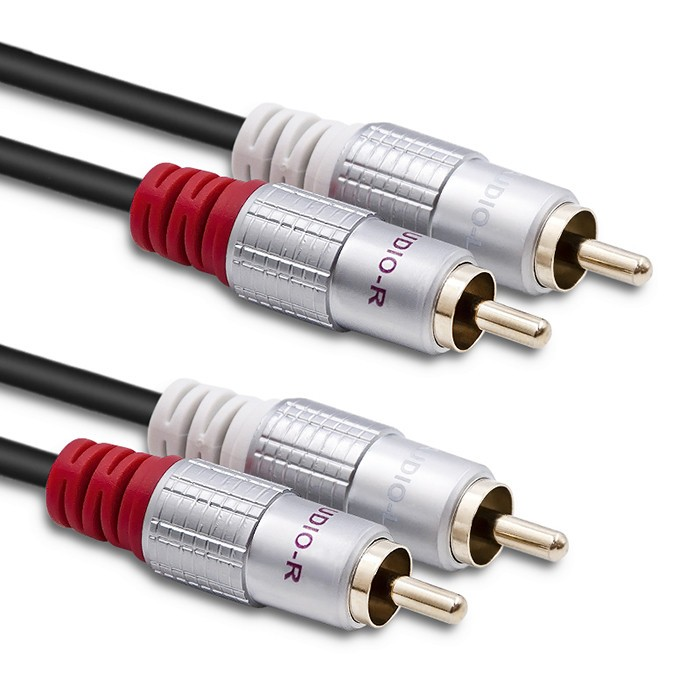Qoltec 52337 2x RCA apa - 2x RCA apa Kábel (2m) (52337)