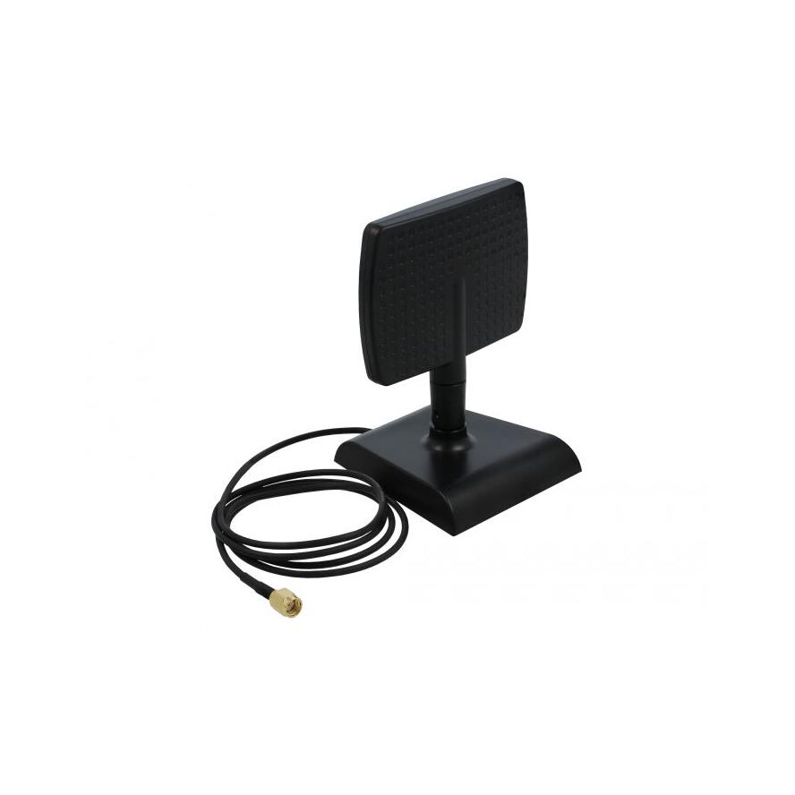 Delock WLAN WiFi 6 Antenna RP-SMA apa 4 - 6 dBi irányított, mágneses talppal dönthető csatlakozóval (90297)