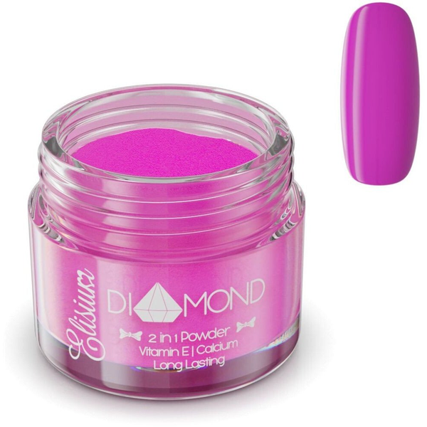 ELISIUM_Diamond 2in1 Powder proszek do manicure tytanowego DV405 Traffic Violet 23g