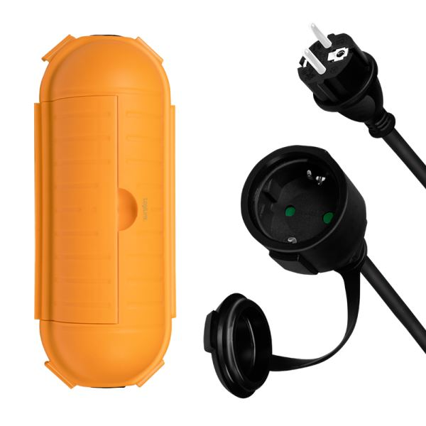 LogiLink 3m hosszabbító (CEE7/7 - CEE 7/3) + védődoboz (LPS239) (LPS239)