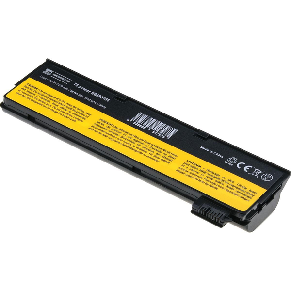 T6 Power for Lenovo ThinkPad T560 20FJ, Li-Ion, 11.1 V, 5200 mAh (58 Wh), black