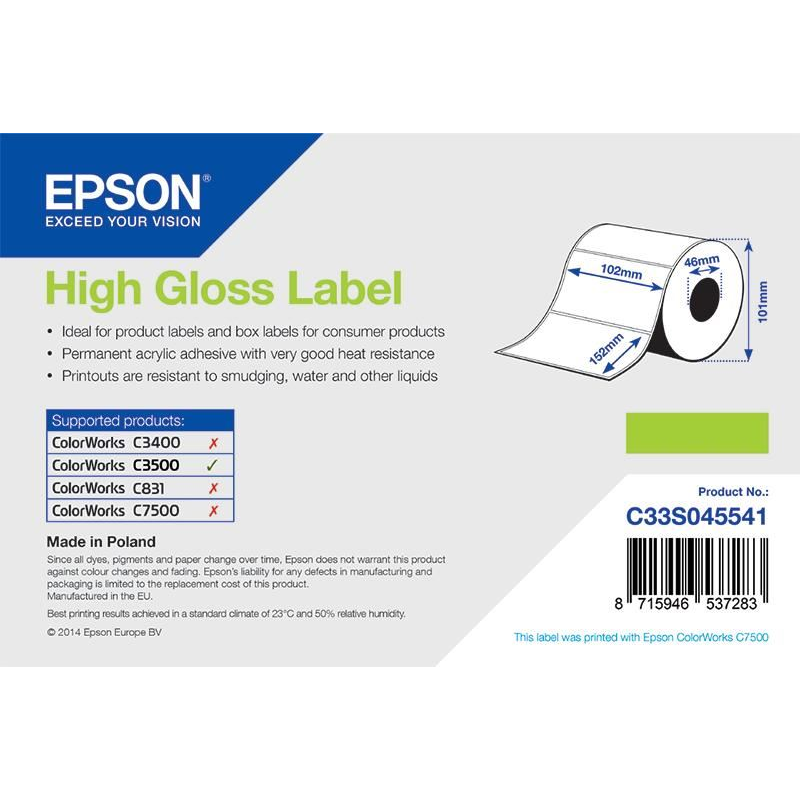 Epson címke (C33S045541) (C33S045541)