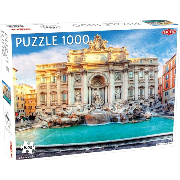 Tactic Around the World: Trevi Fountain Rome - 1000 pcs Puslespil 1000 stk By