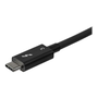 StarTech.com TBLT34MM80CM Thunderbolt kábel 0,8 M 40 Gbit/s Fekete