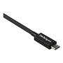 StarTech.com TBLT34MM80CM Thunderbolt kábel 0,8 M 40 Gbit/s Fekete
