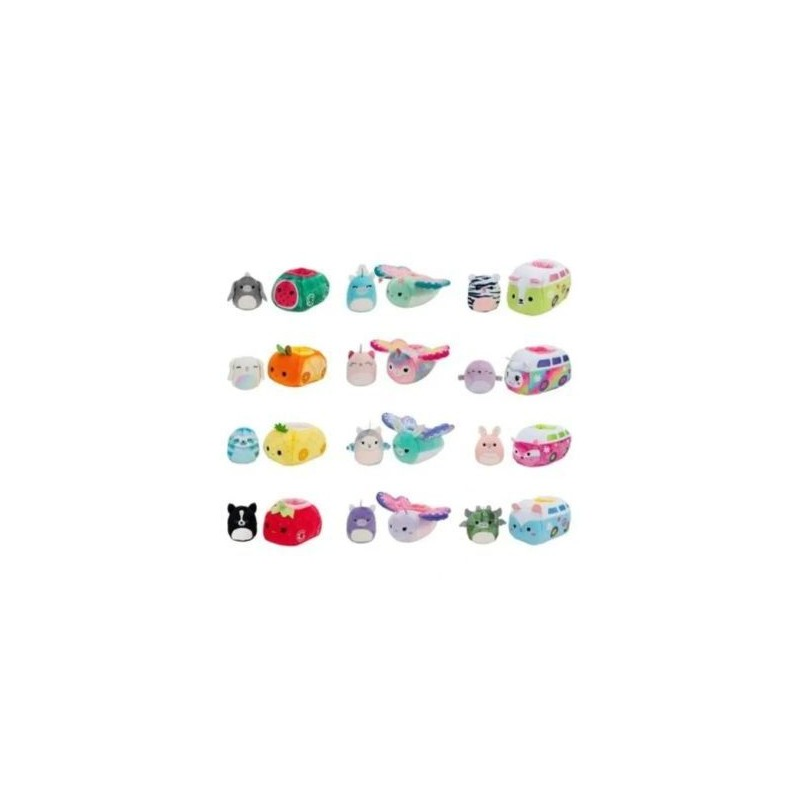 Squishville 2 az 1-ben mini plüssfigura és jármű 5 cm (SQM0020)