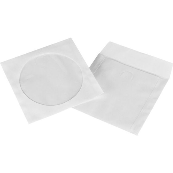 Hama CD-ROM Paper Sleeves 50, White 50 dischi Bianco
