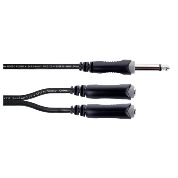 Cordial EY 0,3 PGG 6.3mm jack - 2x 6.3mm jack kábel 0,3m fekete (14884)