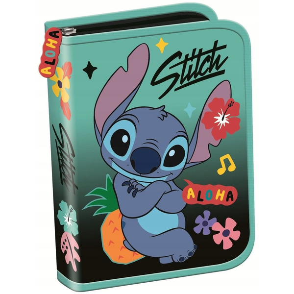 PIORNIK 1ZAM 2KLAP STITCH MINT ALOHA FOL