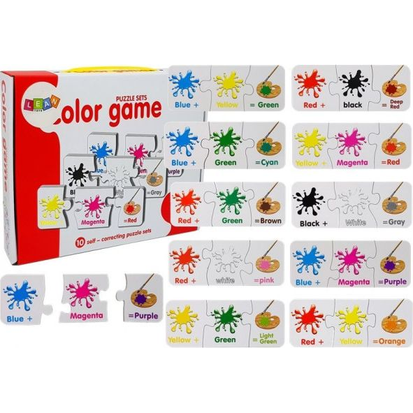 Puzzle Oktatási Angol Színek 7814