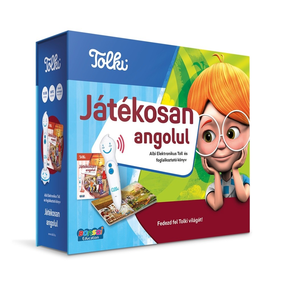 Tolki Interaktív foglalkoztató könyv tollal készletben - Játékosan angolul (5999558476502)