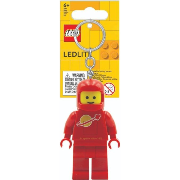 LEGO® LGL-KE10HR EUROMIC - Űrhajós Világítós Kulcstartó - Piros 