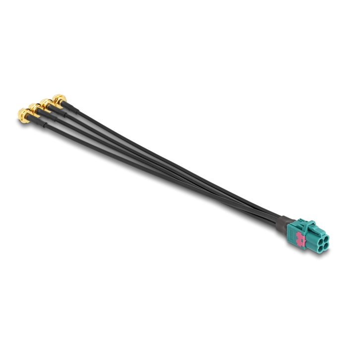 Delock Mini FAKRA Z quad kábel anya - 4 db. SMA anya 20 cm (90283) (90283)