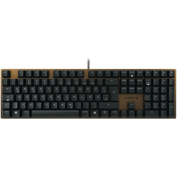 CHERRY KC 200 MX πληκτρολόγιο Παγκόσμιος USB QWERTZ Γερμανικός Μαύρος (Μαύρο), Ερυθρόφαιος (Μπρούτζινος)