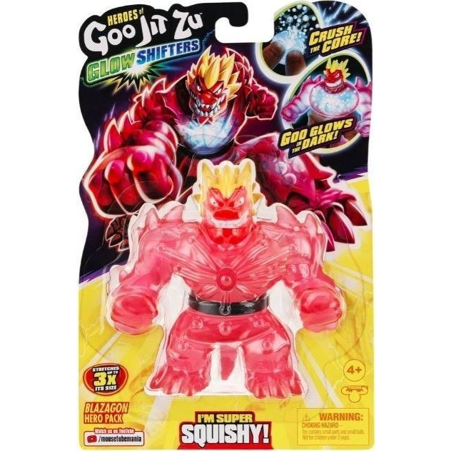 Goo Jit Zu: Glow Shifters nyújható figura - Blazagon (548755)