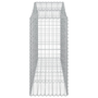 Комплект габионни кошници арка vidaXL, 7 бр, 200x50x100/120 см, Поцинковано желязо, 24.85 Kg