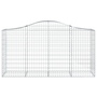 Комплект габионни кошници арка vidaXL, 7 бр, 200x50x100/120 см, Поцинковано желязо, 24.85 Kg