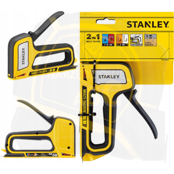 Kézi tűzőgép Stanley 2in1 tűzőkapcsok A-típusú szegek J-típusú STHT70440-0