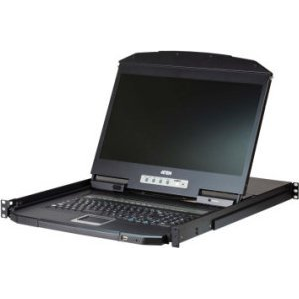 ATEN CL3116 racková konzola 47 cm (18.5") 1366 x 768 px Kov, Plast Čierna 1U