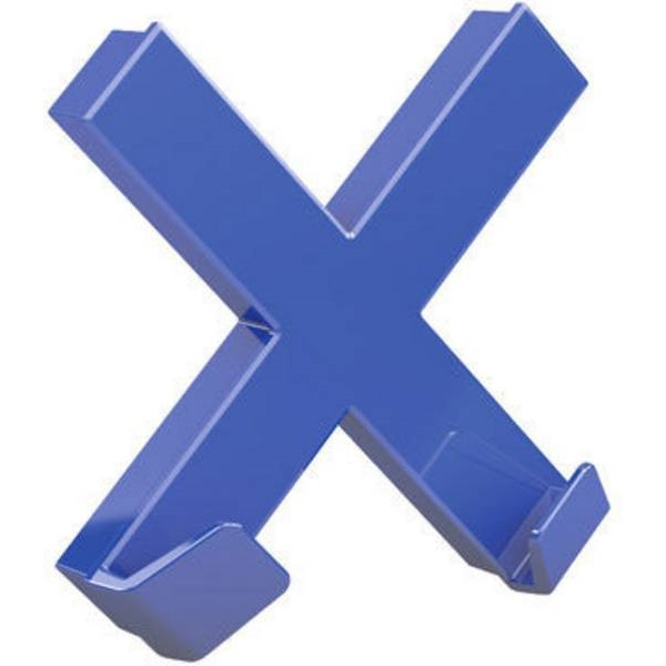 Dahle Mega XL 90x90mm kereszt alakú kék mágneses akasztó (2D95550)
